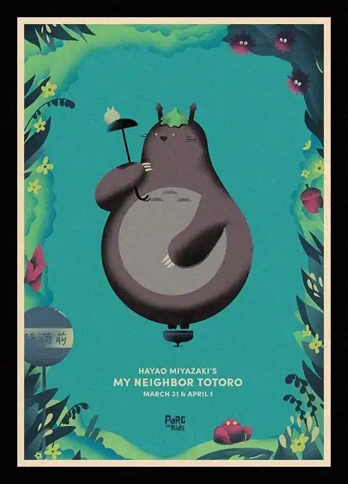 Отличные постеры JL Tonari no Totoro в стиле ретро крафт бумага Высококачественная