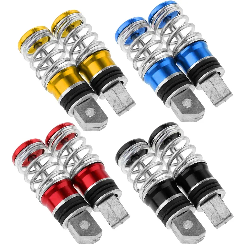 Motorcycle Modified Passenger Rear Seat Foot Pegs Footrests Pedals Steps - 2PCS