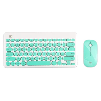 

2.4G Wireless Keyboard + Mouse Set,Wireless Keyboard Mouse Set for Laptop / Desktop PC Windows Os