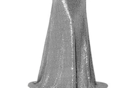Вечернее платье, вечернее платье с круглым вырезом, без рукавов, с блестками, длина до пола, элегантное платье русалки, вечерние платья, F293-1 - Цвет: as picture