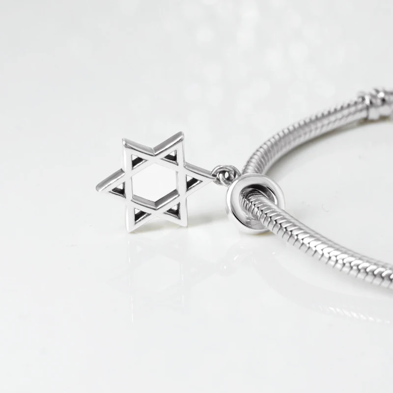 StrollGirl, 925 пробы, серебряный иудаизм, подвески Iseral's, бусины, подходят для браслетов Pandora для женщин,, модное ювелирное изделие, подарок