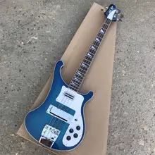 Rick 4003 modelo Ricken 4 cuerdas cuerpo de Ceniza con cuello a traves de bajo electrico guitarra океан bluecolor Envio бесплатно