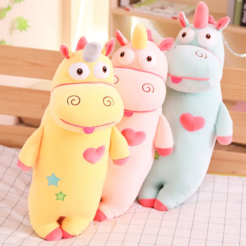 60 см Kawaii мягкая подушка Единорог чучела животных детские плюшевые игрушки куклы надувные игрушки Дети подарок Игрушка Дети ребенок подарок на день рождения