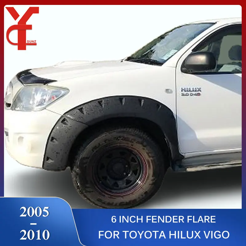 Расширитель крыла 6 дюймов для Toyota Hilux Vigo 2005 2006 2007 2008 2009 2010 SR5 MK6 двойная кабина