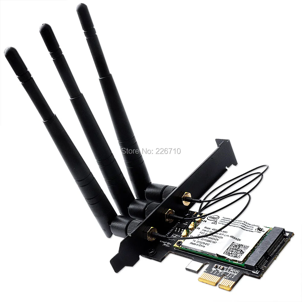 Компьютерный адаптер Link 4965AGN 300M PCI E 1X 16X 2 4/5 ГГц INTEL 4965 Wi Fi WLAN карта беспроводного