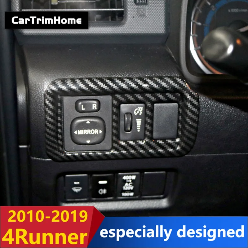 Для Toyota 4runner N280 2010- автомобильные аксессуары интерьера нижней части средняя консоль Кнопка рамка крышка Накладка