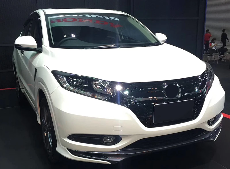 Автомобильный Стайлинг Передняя гоночная решетка для гриля для H-RV HRV VEZEL автомобиль raptor грили передняя крышка спортивный стиль хром черный