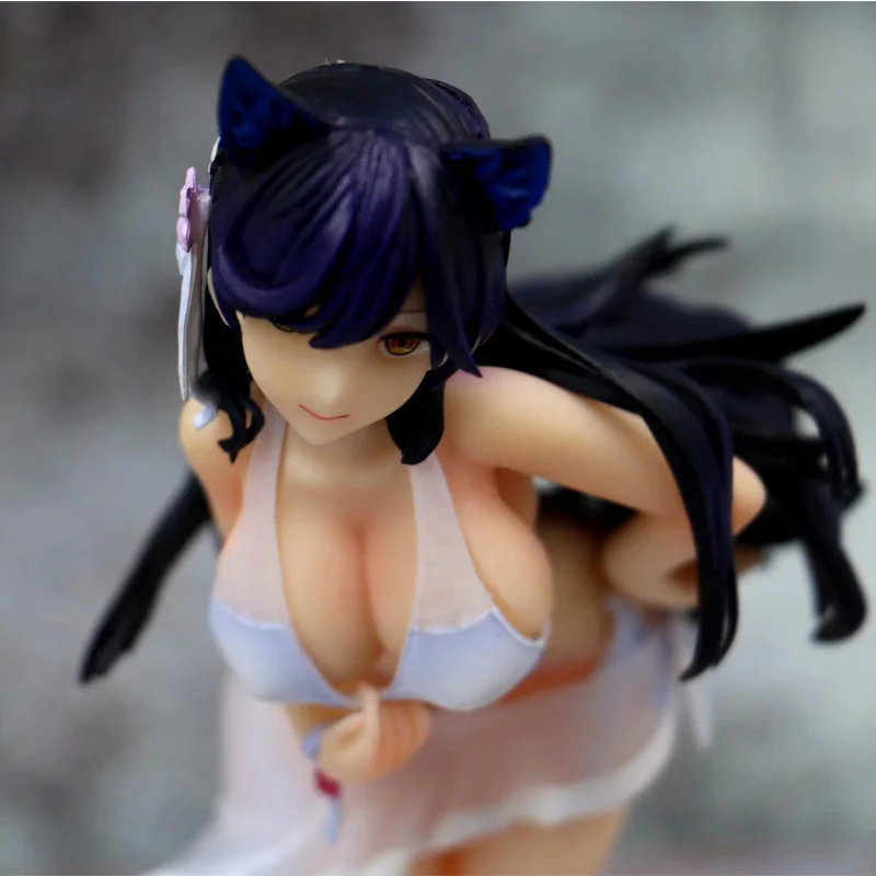 19cm Game Azur Lane IJN Atago Cat Ear Cute Sexy Girls Figure Model Toys Software and Hardware Japanese Anime Doll Toys