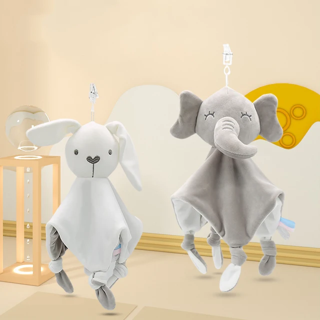 Infant Newborn Comfort Towel Soft Plush Comfortable Toy Safety Plush Doll Baby Toy Hand Puppet Sleep Comfort Towel Baby Care 1