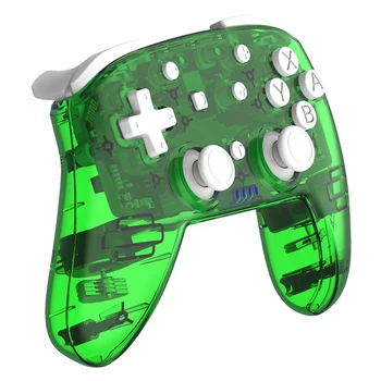 

New Transparent for Switch Controller Wireless Bluetooth Gamepad Joystick for Nintendo Switch/Switch Lite Game Machine Green