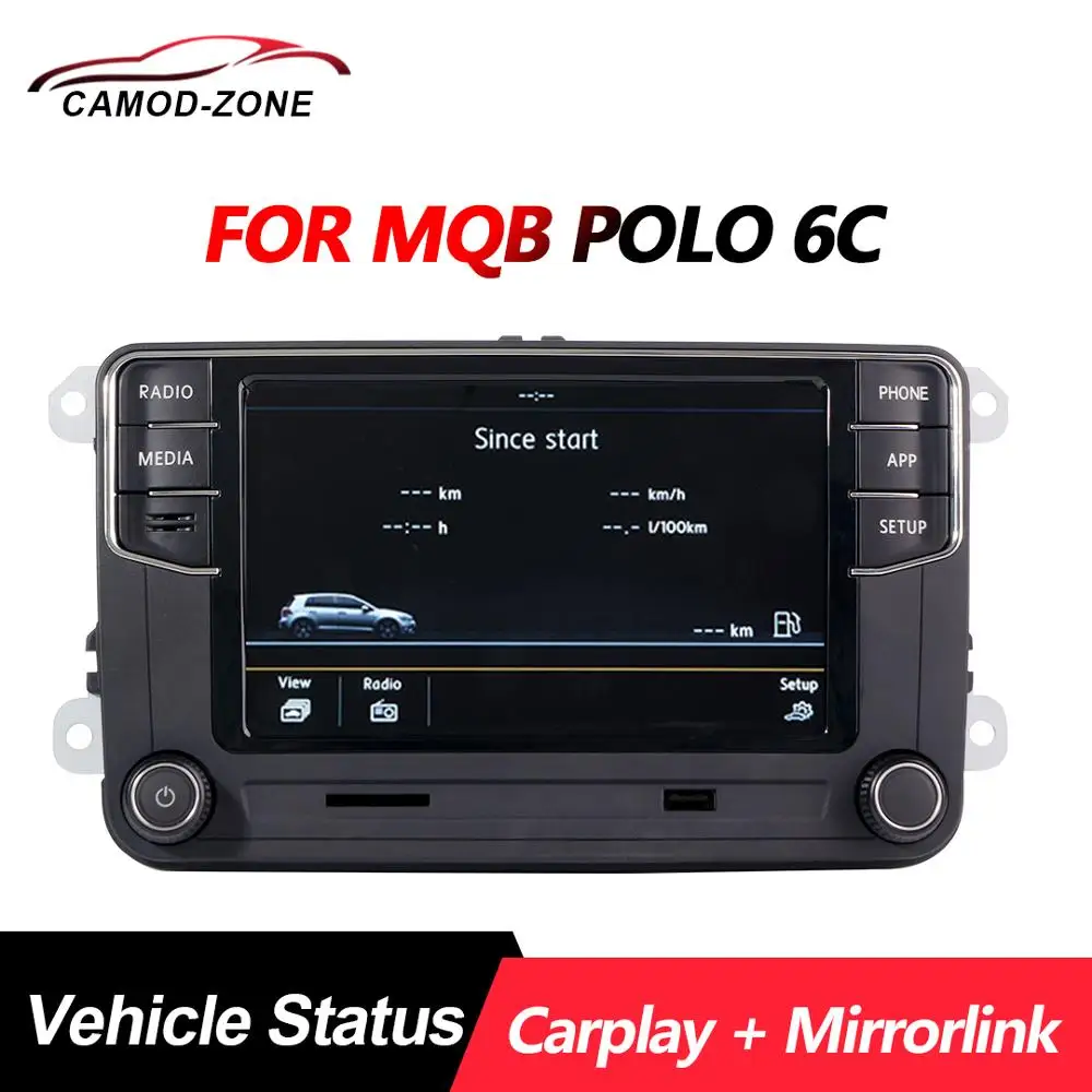 Carplay MIB Car Radio Mirrorlink Vehicle Status only For VW MQB POLO 6C 280D Original RCD330187B English language