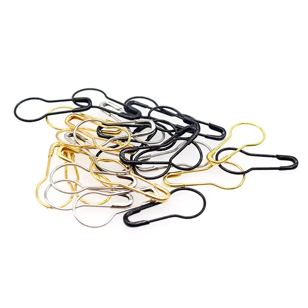 1000pcs metal gourd pear shaped safety pins clothing diy crafts