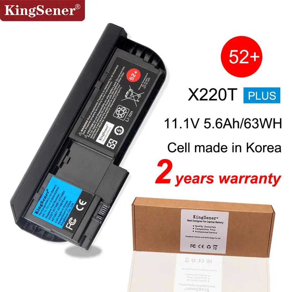 Kingsener Coréia Celular Bateria do Portátil Lenovo Thinkpad X220t Series Tablet 42t4881 42t4882 42t4877 42t4878 52 Mais 11.1v 5600mah