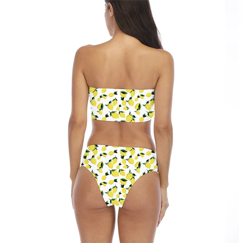 High Waist Bikinis Bandeau Swimsuit Women Print Bikinis Sexy Triangle Swimwear Bathing Suits Summer Split Swimsuit Women Biquini High Waist Bikinis Bandeau Swimsuit Women Print Bikinis Sexy Triangle Swimwear Bathing Suits Summer Split Swimsuit Women Biquini