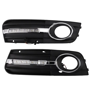 

for A udi A4 A4L B8 2009-2012 Led Daytime Running Light Fog Lamp Cover DRL