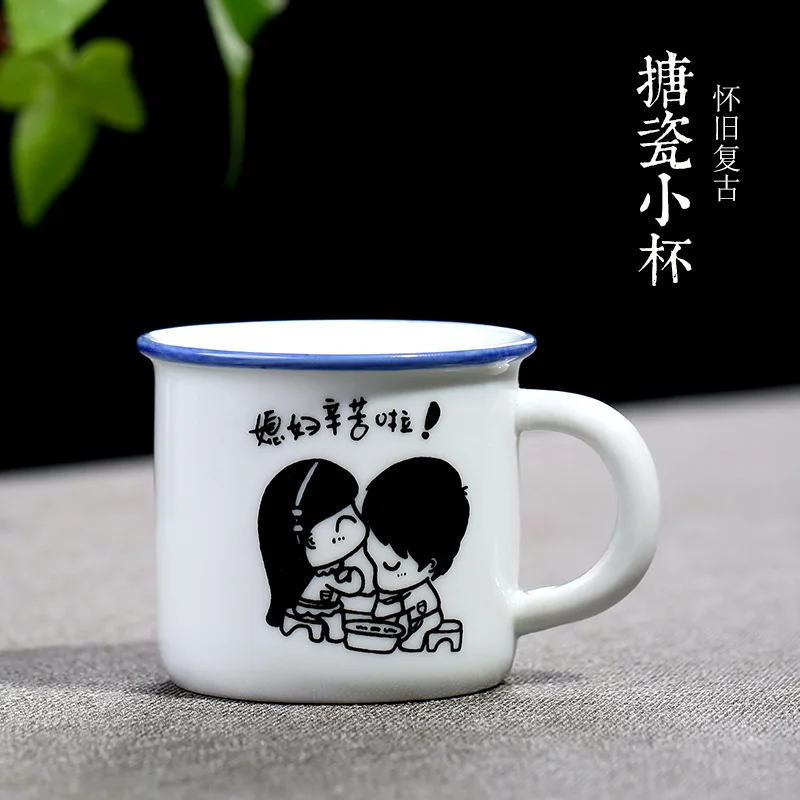 

Yixing Manufacturers Direct Selling Classic Retro Nostalgia Porcelain Enamels Small Cup Wholesale Mini Tea Cup Ceramic Cup a Gen