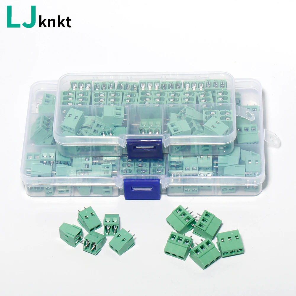 

2Pin 3Pin Screw type PCB terminal block 5mm spacing Circuit board connector Stitchable 22-14AWG