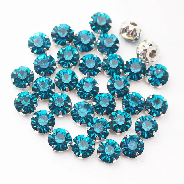 Promotion SS12-SS40 Crystals Claw Cup Rhinestone shiny strass stones metal base Fabric beads Craft Top Rhinestones For Clothes zircon