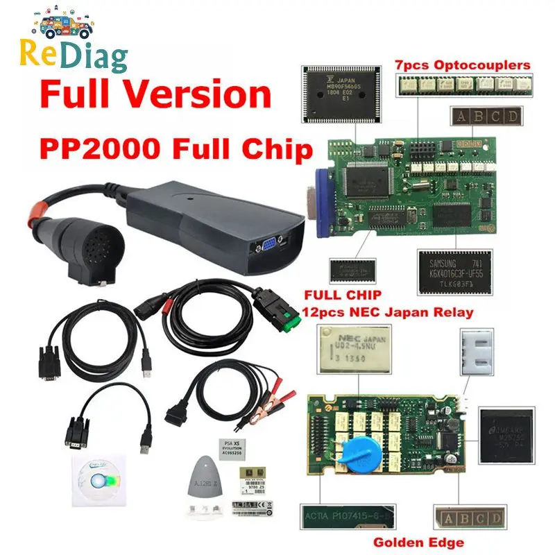 

Lexia3 Full Chips Firmware 921815C LEXIA 3 PP2000 Diagbox V7.83 For Citroen/Peugeot 12 NEC Relay 7 Optocouplers OBD2 Diagnostic