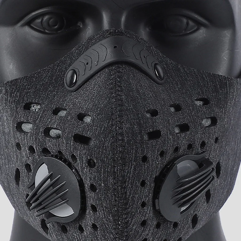 Bike Face Mask With Filter Activated Carbon Mesh Cycling Half Facemask For Outdoor Sports Unisex Dust Reusable Masks Mascarillas face mask