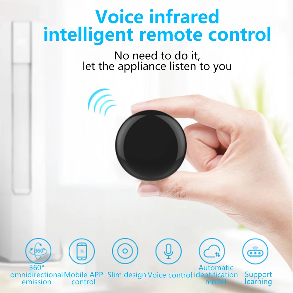 Tuya Smart Home Remote Controller IR Infrared Wireless Universal Voice Control TV Air Conditioning APP Control Google Home 14m