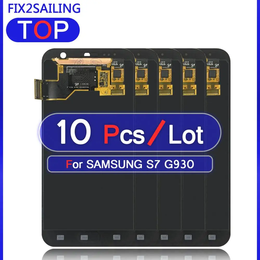 Lcds для Samsung Galaxy S7 G930A G930F SM-G930F супер AMOLED ЖК-дисплей 100% протестированный сенсорный