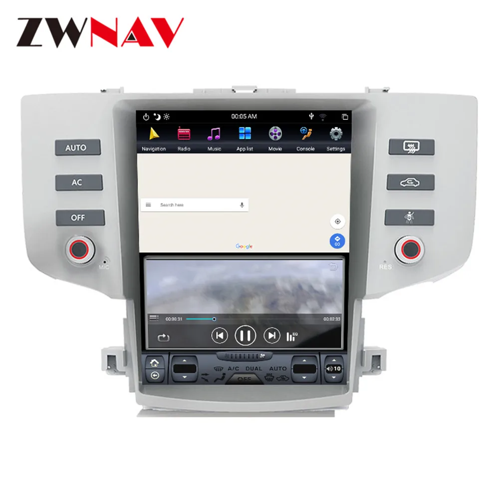 Cheap Vertical screen Tesla Style Android 9.0 Car multimedia GPS Player For Toyota Reiz X 2010-2016 Audio radio tape recorder headunit 3