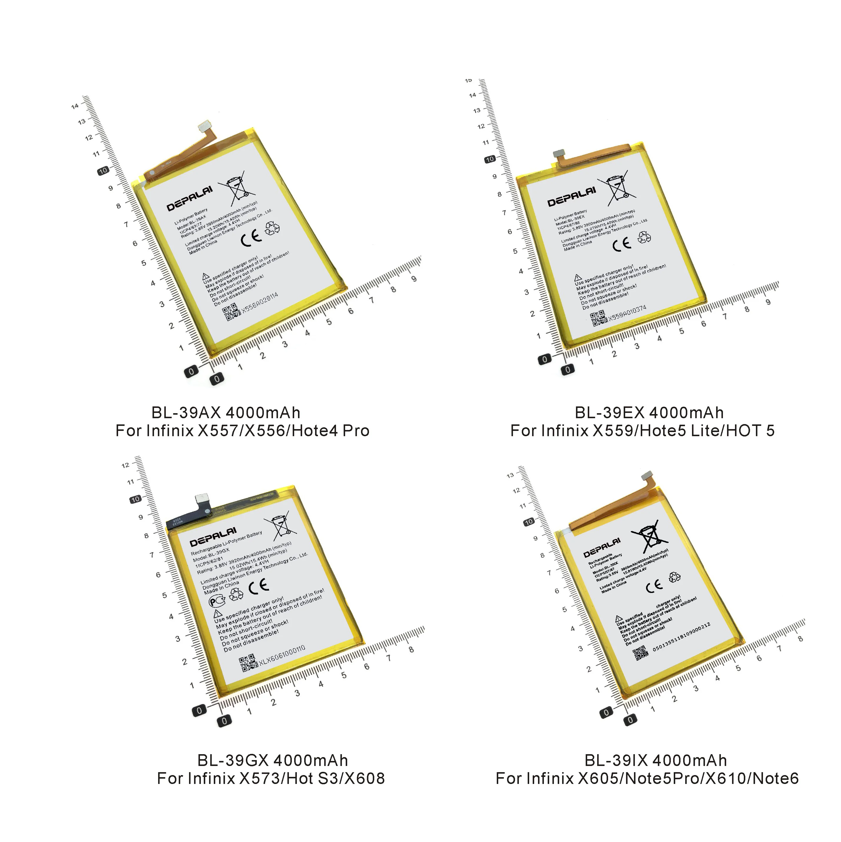 BL-39AX BL-39EX BL-39GX BL-39IX Батарея для Lenovo Vibe A X557 X556 Hote4 Pro X559 Hote5 Lite Горячая 5 S3 X573 X608 X605 Note6 X610