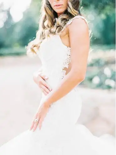 Сексуальное кружевное свадебное платье с рукавом-крылышком и бусинами, Vestido De Noiva, с открытой спиной, на заказ, платья для матери невесты