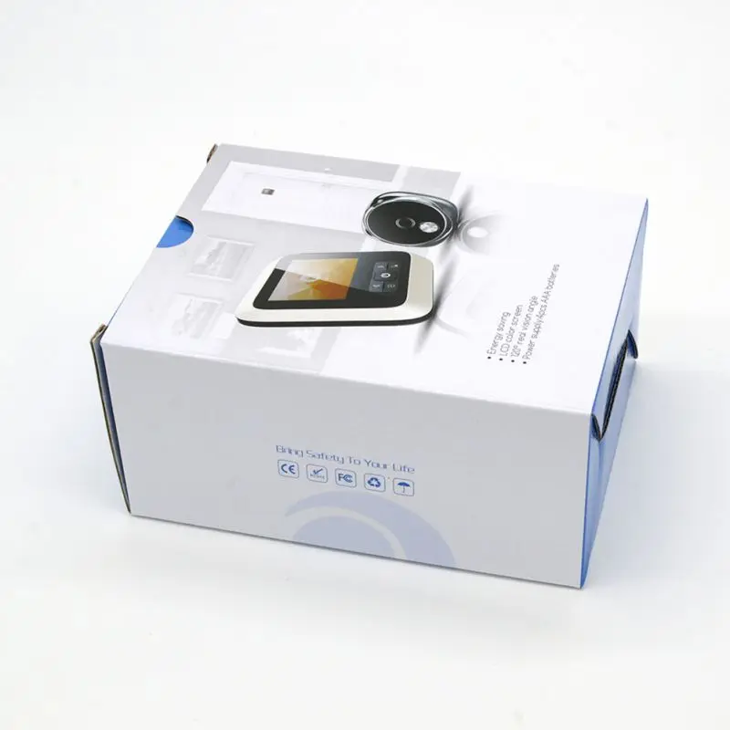 

Digital Door Viewer Doorbell IR Night Vision 25 Rings Support TF Card Camera Peephole Monitor T9