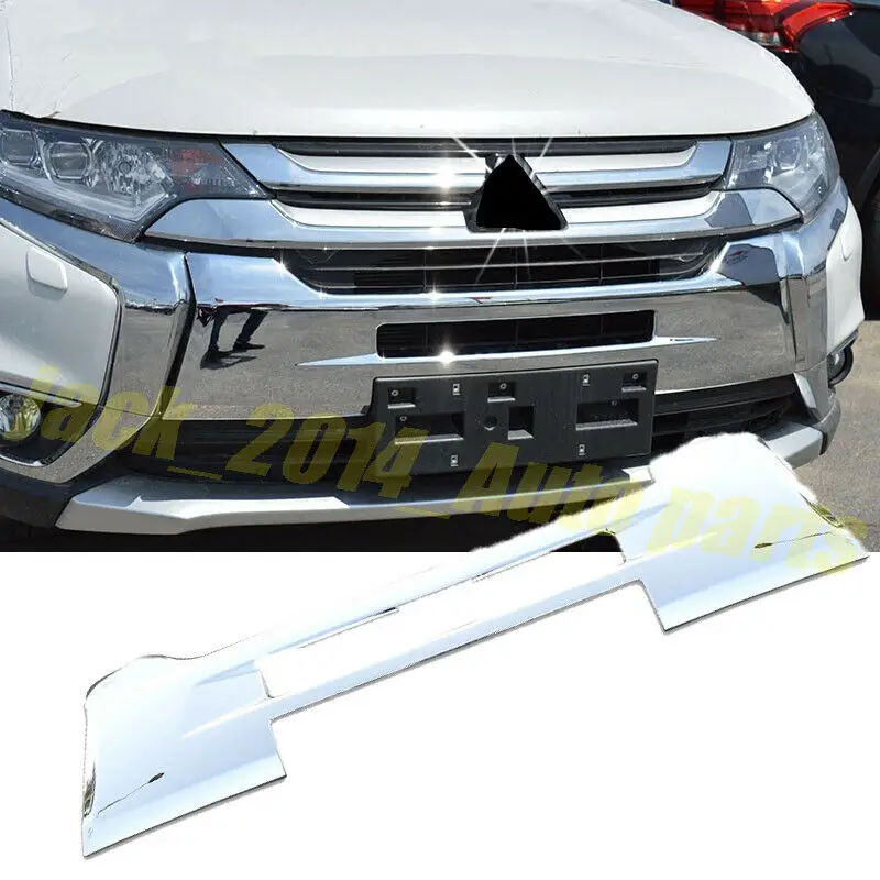 ABS Хром Передняя Центральная решетка бампера Крышка для Mitsubishi Outlander