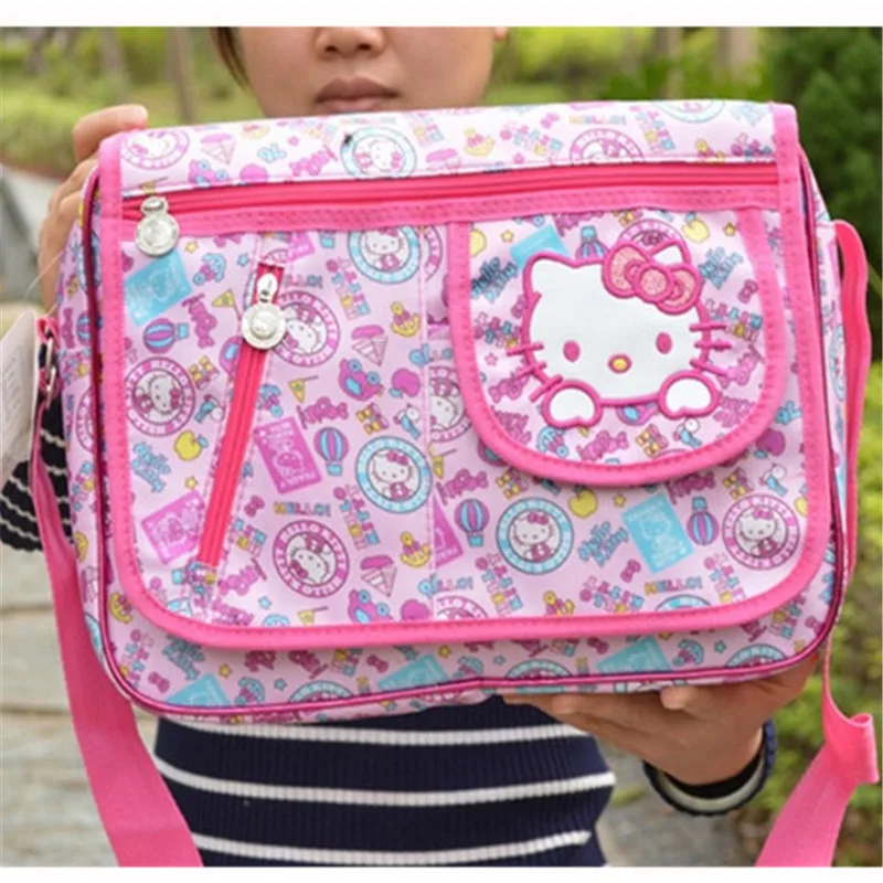 Hello Kitty Новогодняя сумка на плечо розовая детская сумочка с мультяшным персонажем