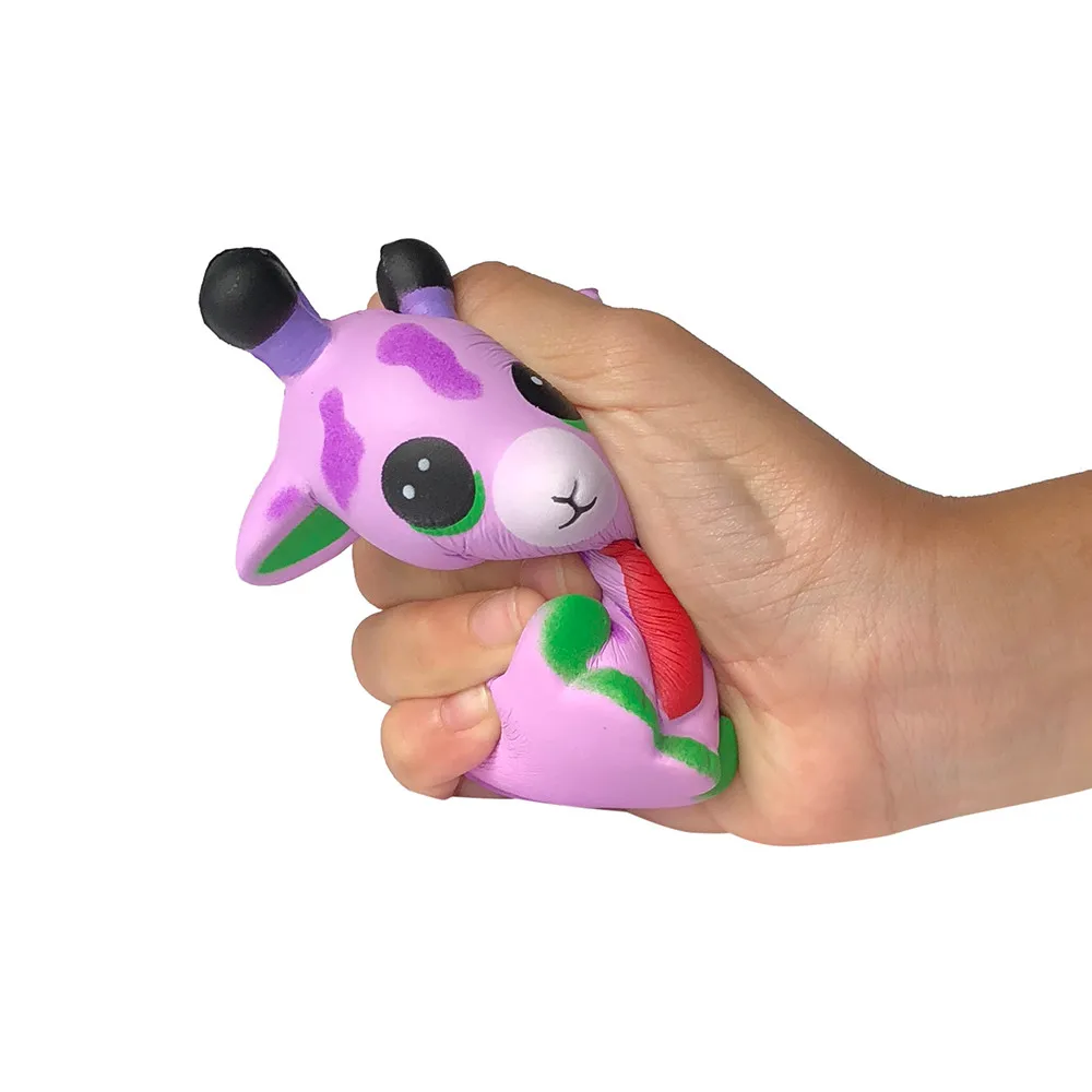 Squishy Spotted Deer Squishi Cartoon Animals Squeeze Squishy Slow Rising Kids Toy Fun PU Stress Relief 4