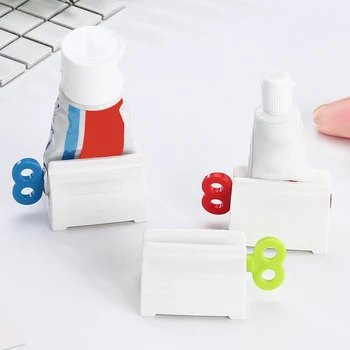 

New Bathroom Accessories Toothpaste Squeezer Tooth Paste Dispenser Tube Multifunctional Dispenser Facial Cleanser Press Rolling
