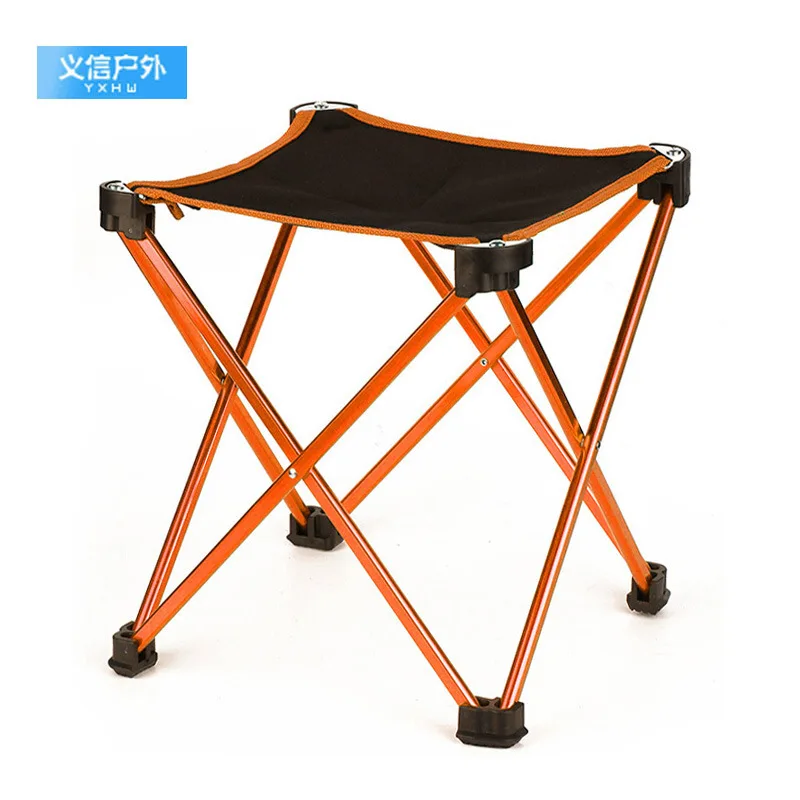 

Outdoor Ultra-Light Fishing Stool Multi-functional Corner Bench Folding Stool Aluminium Alloy Folding Stool Four Footstool Large