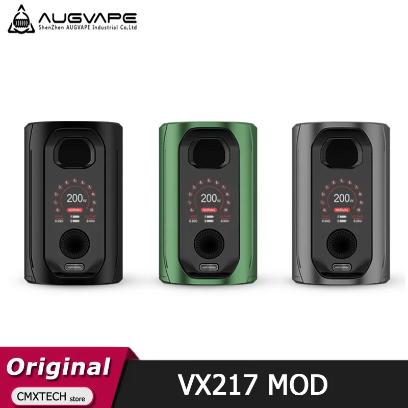 Оригинал Augvape VX217 мод 217 Вт электронная сигарета VW VV коробка Vape поддержка RTA RBA RDA