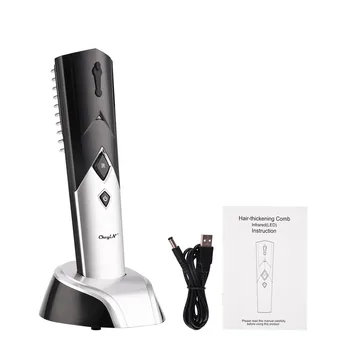 

Electric Infrared LED Light Anion Hair Growth Comb Vibration Stimulating Head Massage Scalp Anti Hair Loss Hair Care Brush Tool