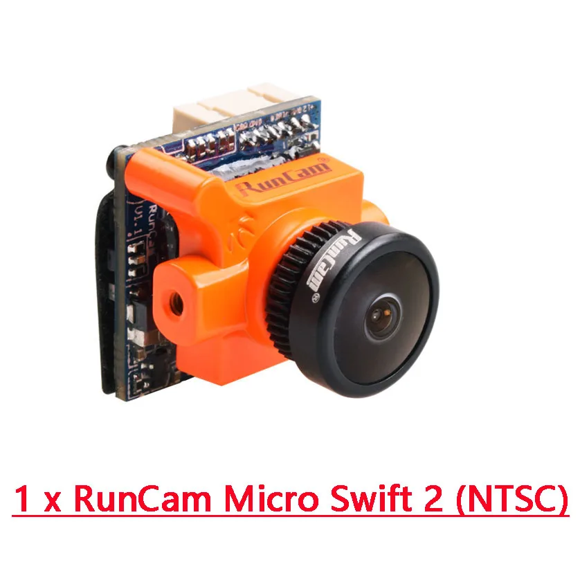 Runcam Micro Swift 2 FPV камера 600TVL 2,1 мм/2,3 мм FOV 160/145 градусов 1/3 ''CCD Встроенный OSD& Runcam TX200U скидка 20 - Цвет: 2.1mm NTSC