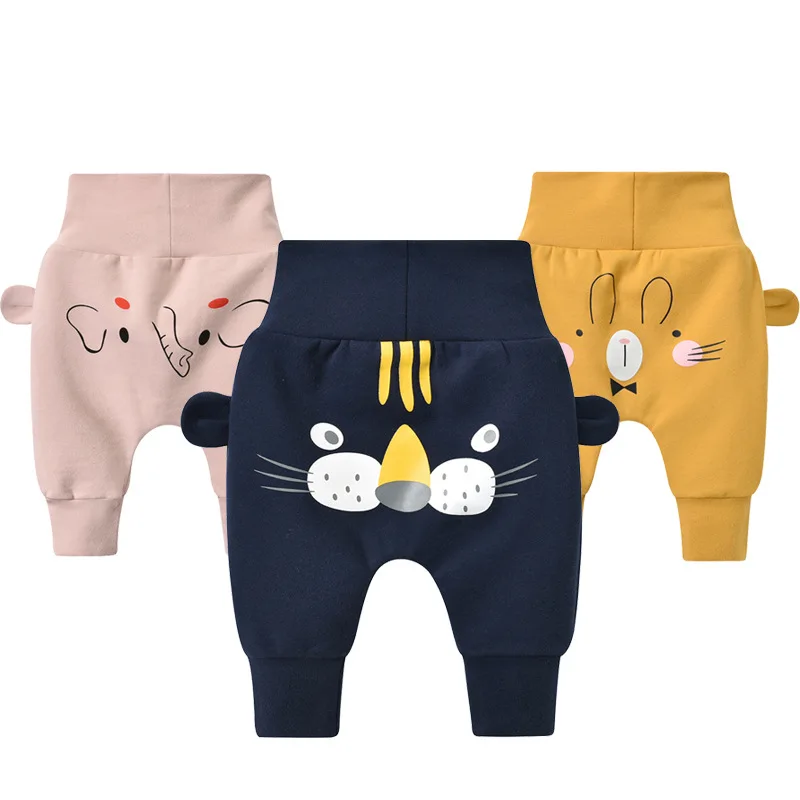 Г., новые весенние Стильные брюки для младенцев штаны с животным принтом, четыре цвета штаны для детей от 0 до 3 лет