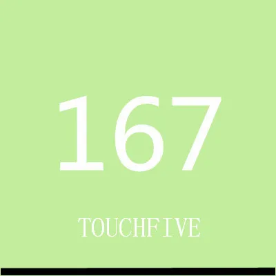 TOUCHFIVE 168 цветов одиночные художественные маркеры кисти ручки для эскиза на спиртовой основе маркеры двойная голова манга Рисование ручки художественные принадлежности - Цвет: 167-pale green light