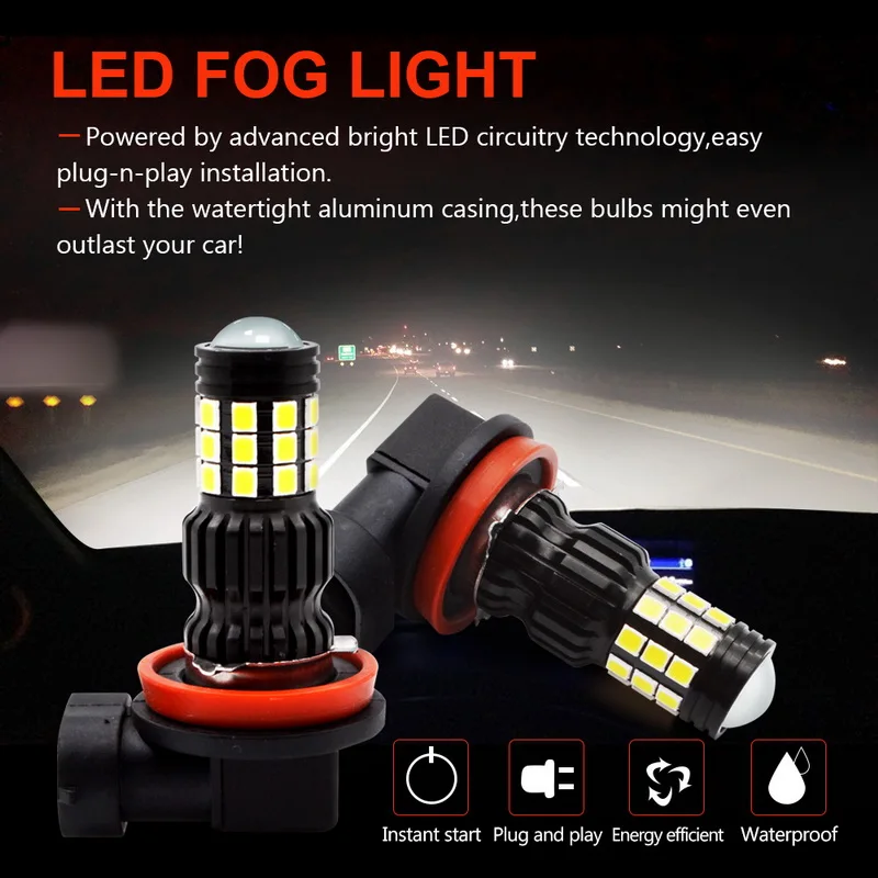 Safego 1 шт. H11 светодиодный фонарь 2835 31 SMD свет для автомобиля Автомобильные противотуманные фары фара дальнего света лампы легко установить 750LM 12V~ 24V белого цвета