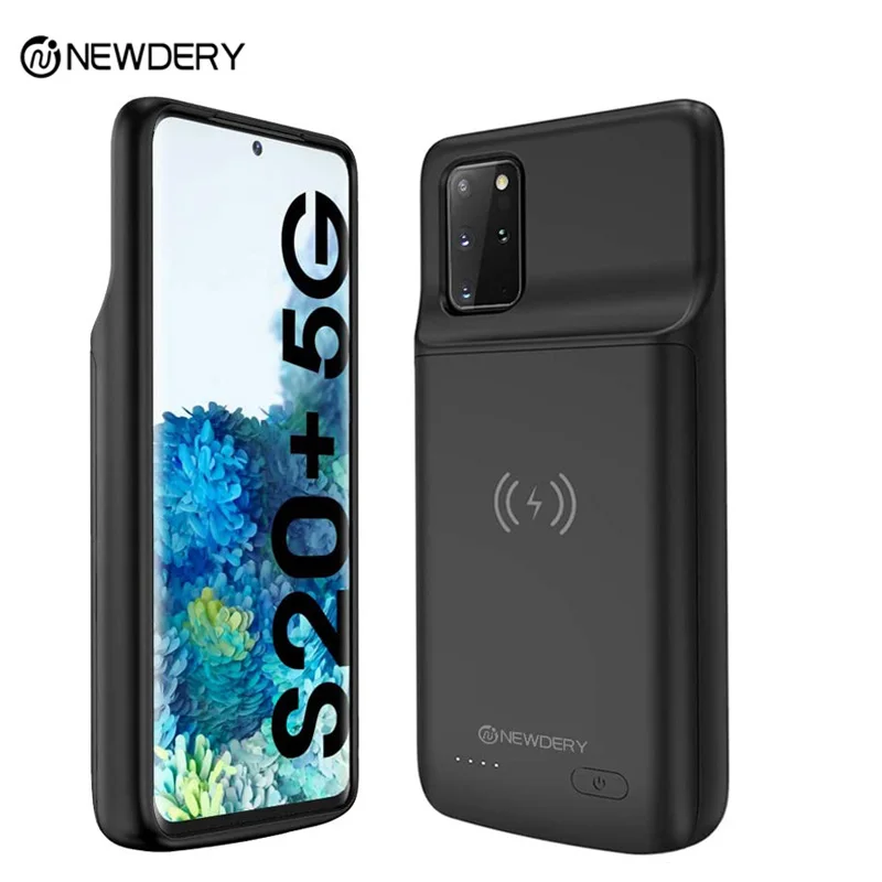 Чехол с аккумулятором Qi для Samsung Galaxy S20 + портативный внешний аккумулятор plus |