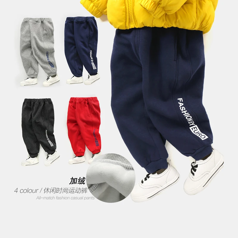 

Boy plus velvet sports long pants children's clothing winter winter children's clothing thickening 3 children 1 year old U7244