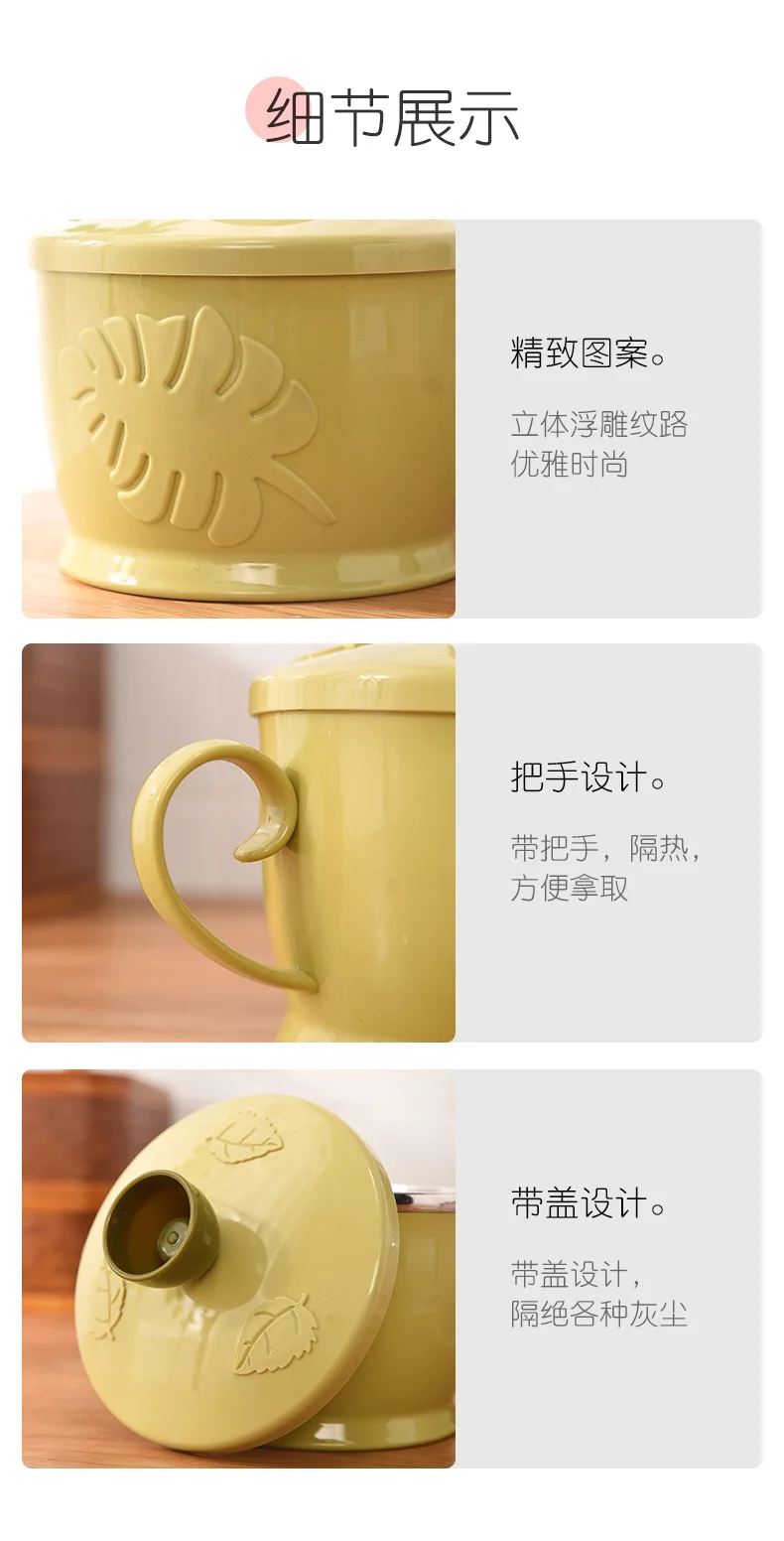 Stainless Steel Chinese Style Cartoon Tableware Instant Noodle Bowl with Handle Thermal Lunch Box Freshness Large-Volume Lunch B
