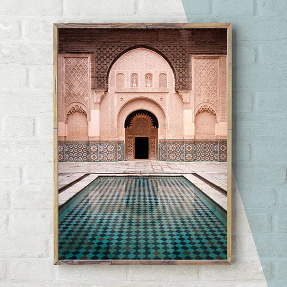 Marrocos-N-rdico-moderno-Porta-Do-Vintage-Posters-World-Famous-Arquitetura-Arte-Fotos-Impressas-Sala-Canvas
