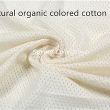 180*100 см Высококачественная мягкая сетка Чистый хлопок трикотажная ткань натуральный органический цветной хлопок 3 цвета