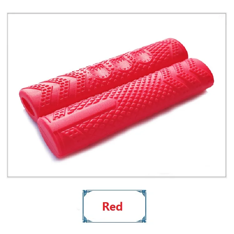 Bicycle brake handles sets brakes silicone sets mountain bike dead fly road folding car brakes protective cover brake wear sets - Цвет: Red