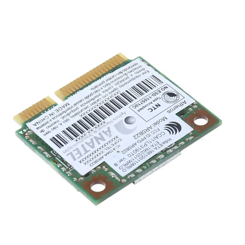 AR9462 AR5B22 WB222 Половина мини PCIe 300 Мбит/с Bluetooth 4,0 WLAN Wifi беспроводная карта 83XB