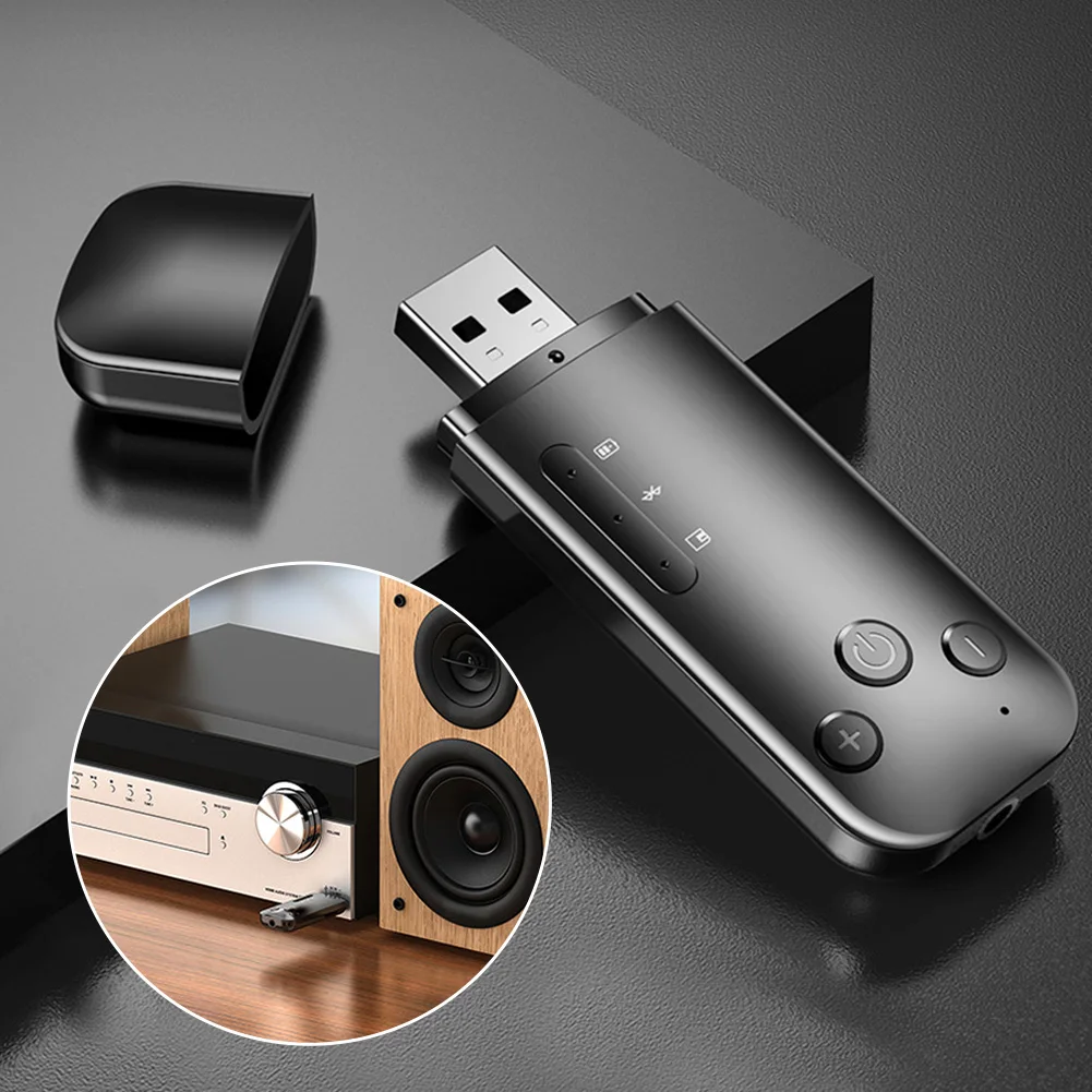 2 в 1 TF карта Bluetooth адаптер питание от аккумулятора аудио 3,5 мм разъем портативный Встроенный микрофон мини USB AUX FM приемник передатчик