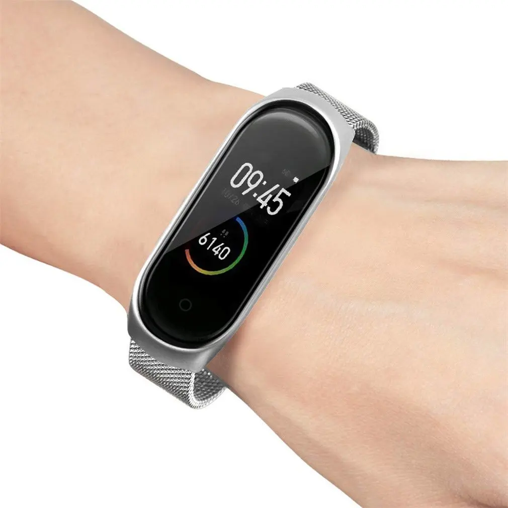 Унисекс сталь ремешок Milanese Loop Mesh Watch Band для Mi4/Mi3 Smart Belt металлическая пряжка